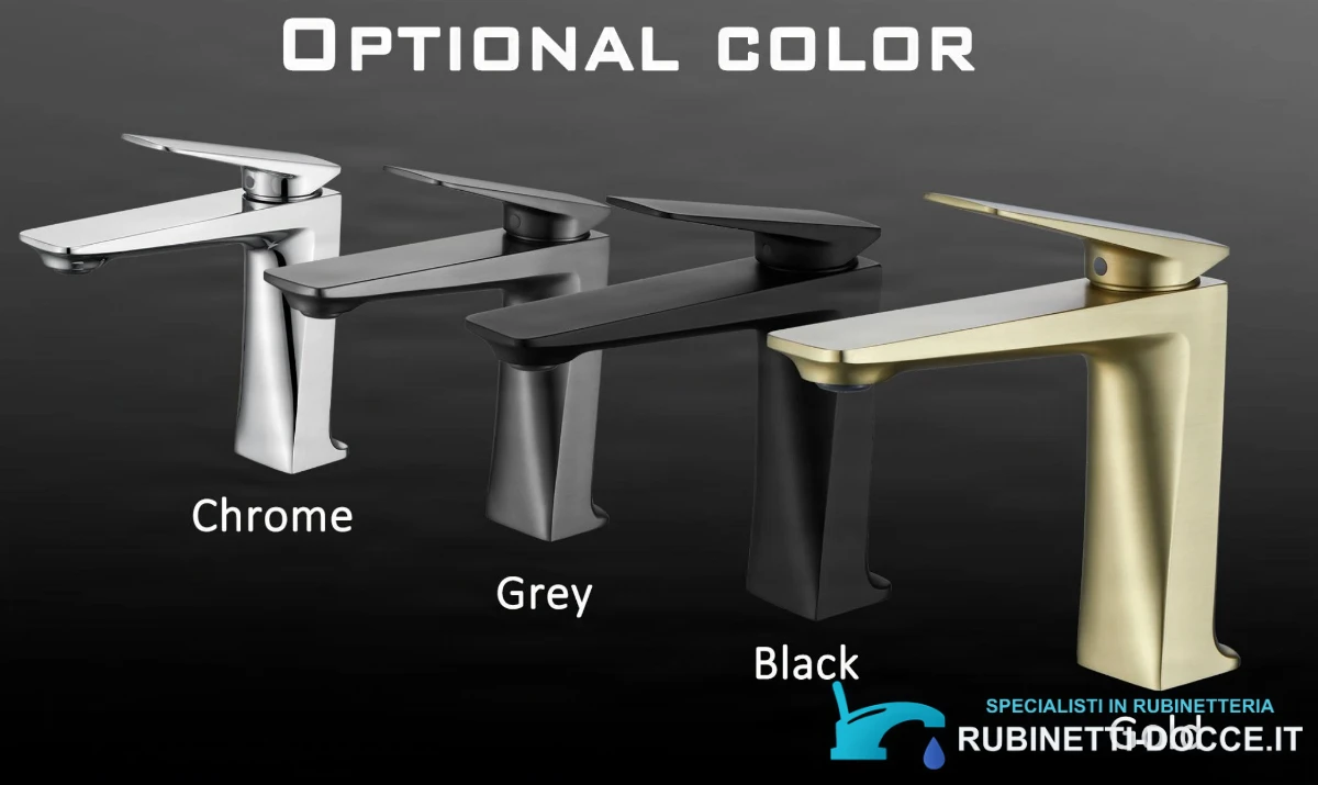 Miscelatore per lavabo ELITE EDITION BS1910 da piano in ottone, in più finiture tra cui cromo e nero opaco