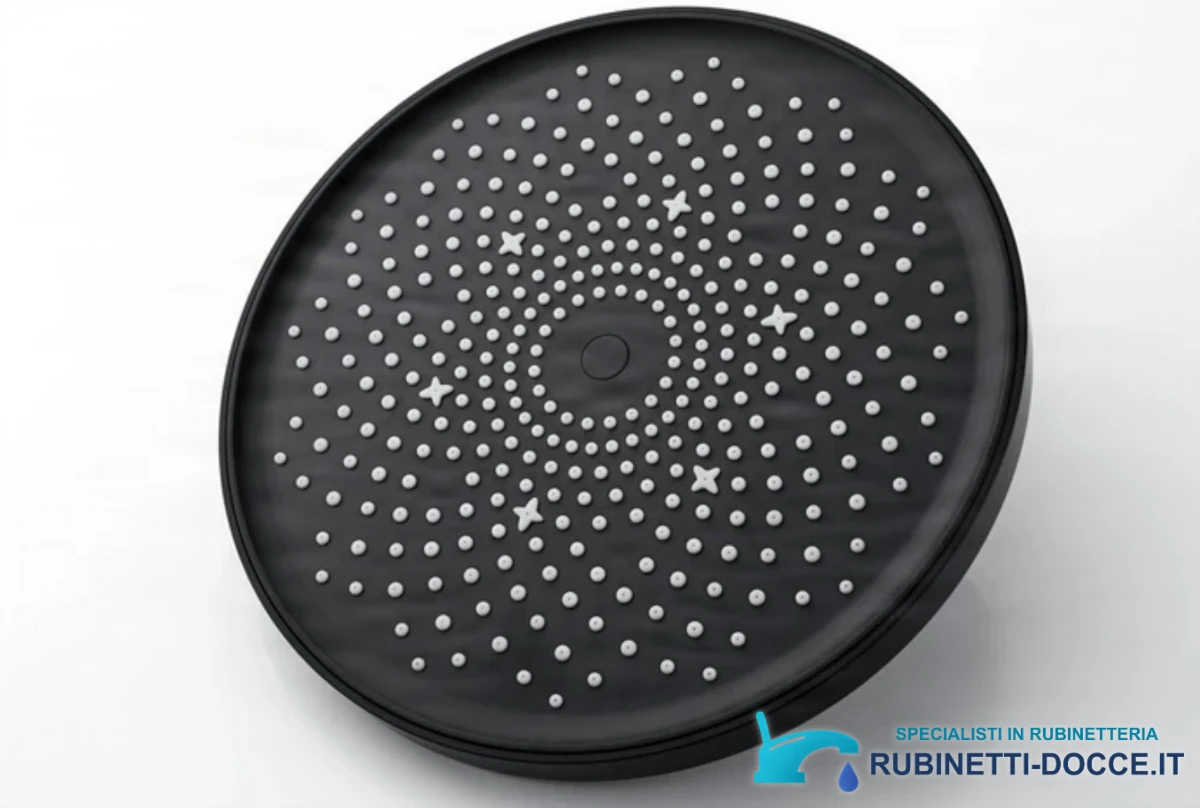 Sistema doccia termostatico a incasso ELITE EDITION BCS1603 con schermo, in più finiture tra cui nero e nero opaco