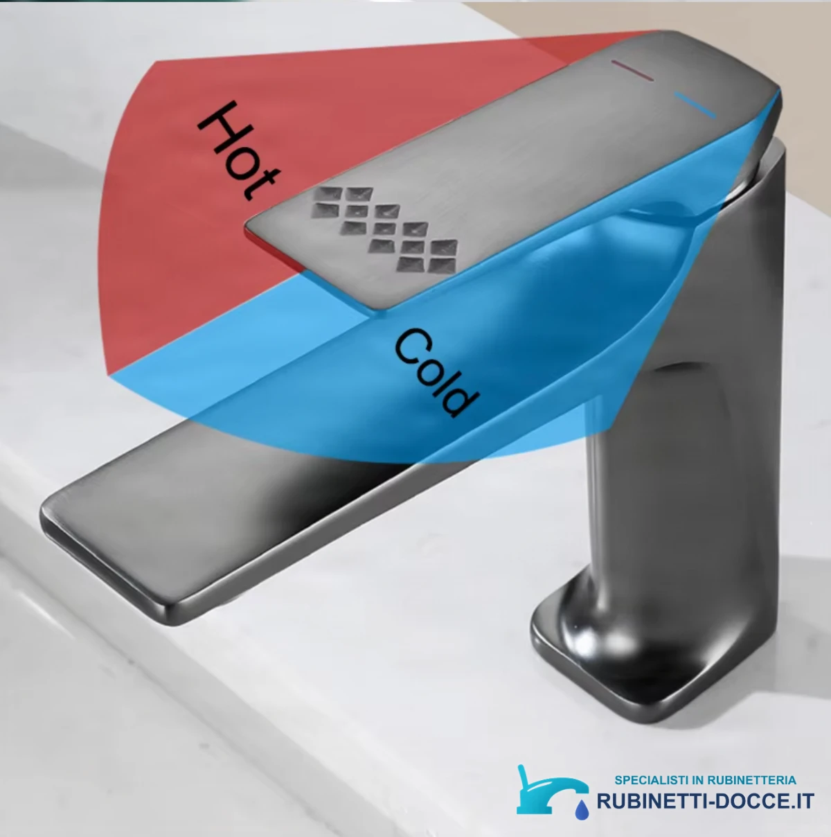 Regolazione dell'acqua calda e fredda del miscelatore in acciaio inox ELITE EDITION BS2150