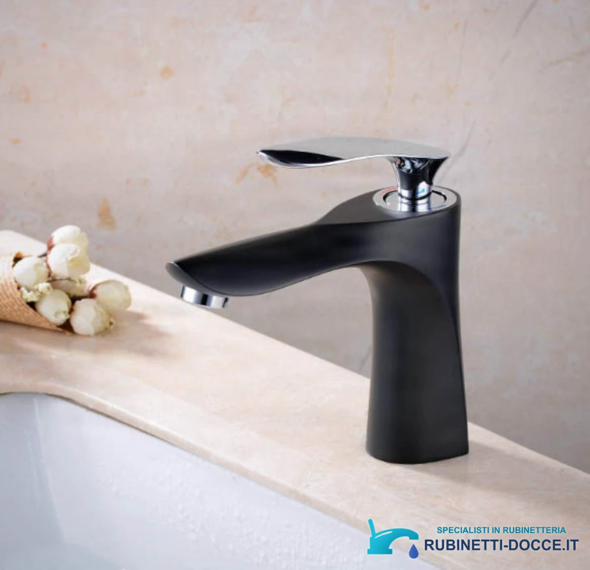 Miscelatore per lavabo ELITE EDITION BS1210 da piano in ottone, oro, nero o cromato