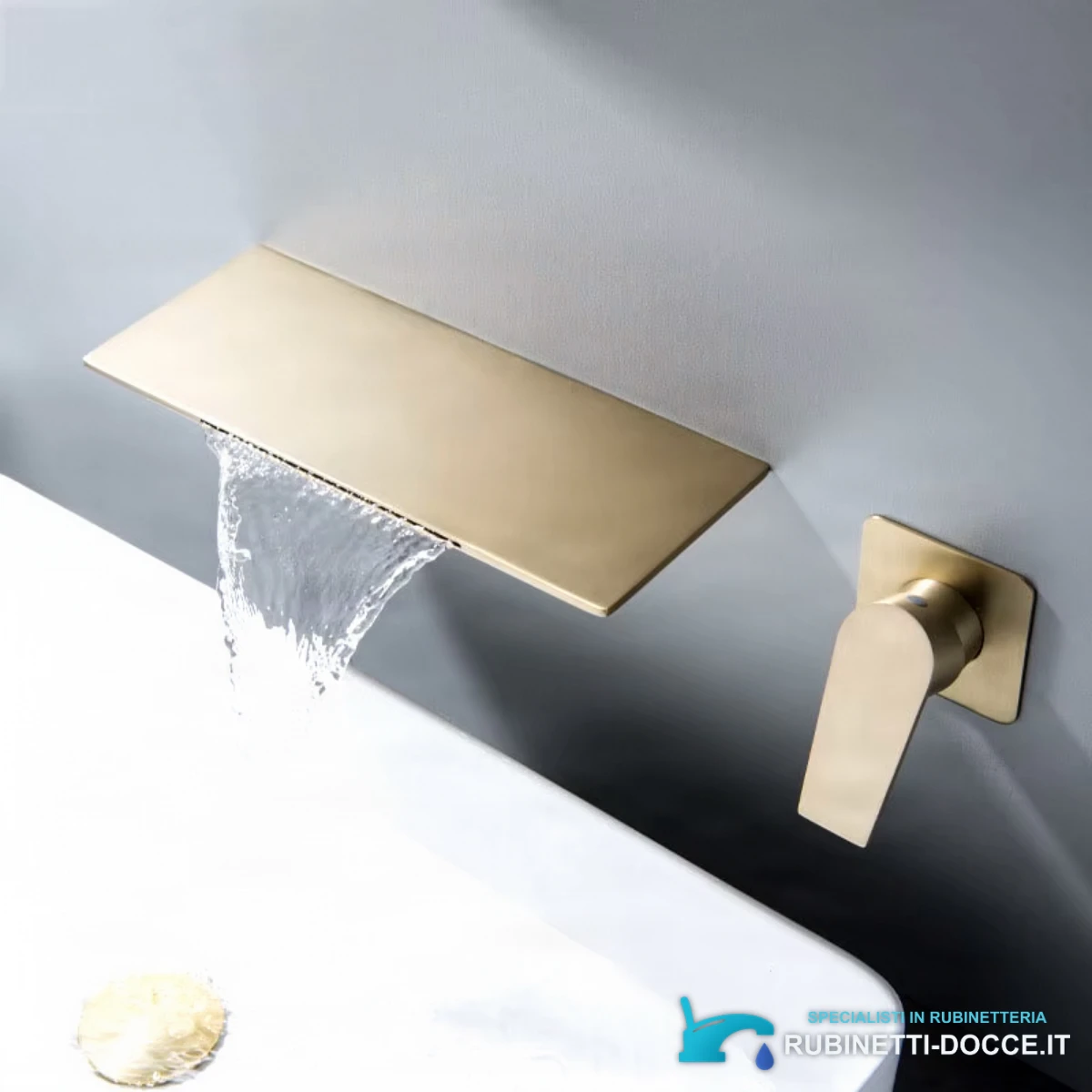 Miscelatore a cascata BSW1722 – vista obliqua della bocca e della leva