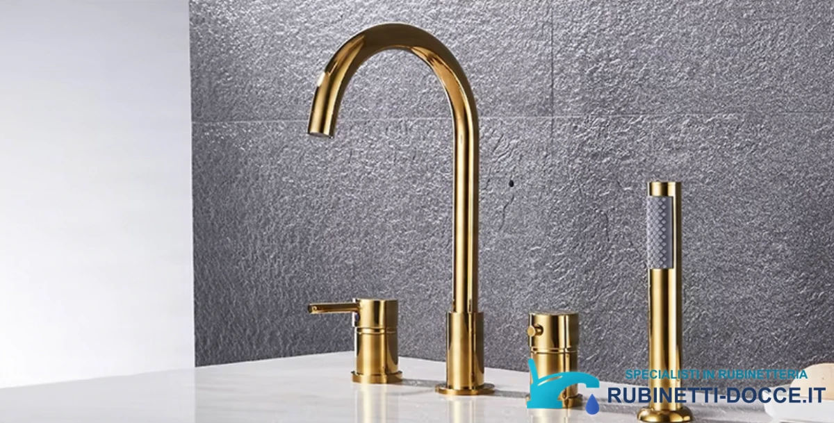 Rubinetteria vasca KM1834-bgx in oro lucido