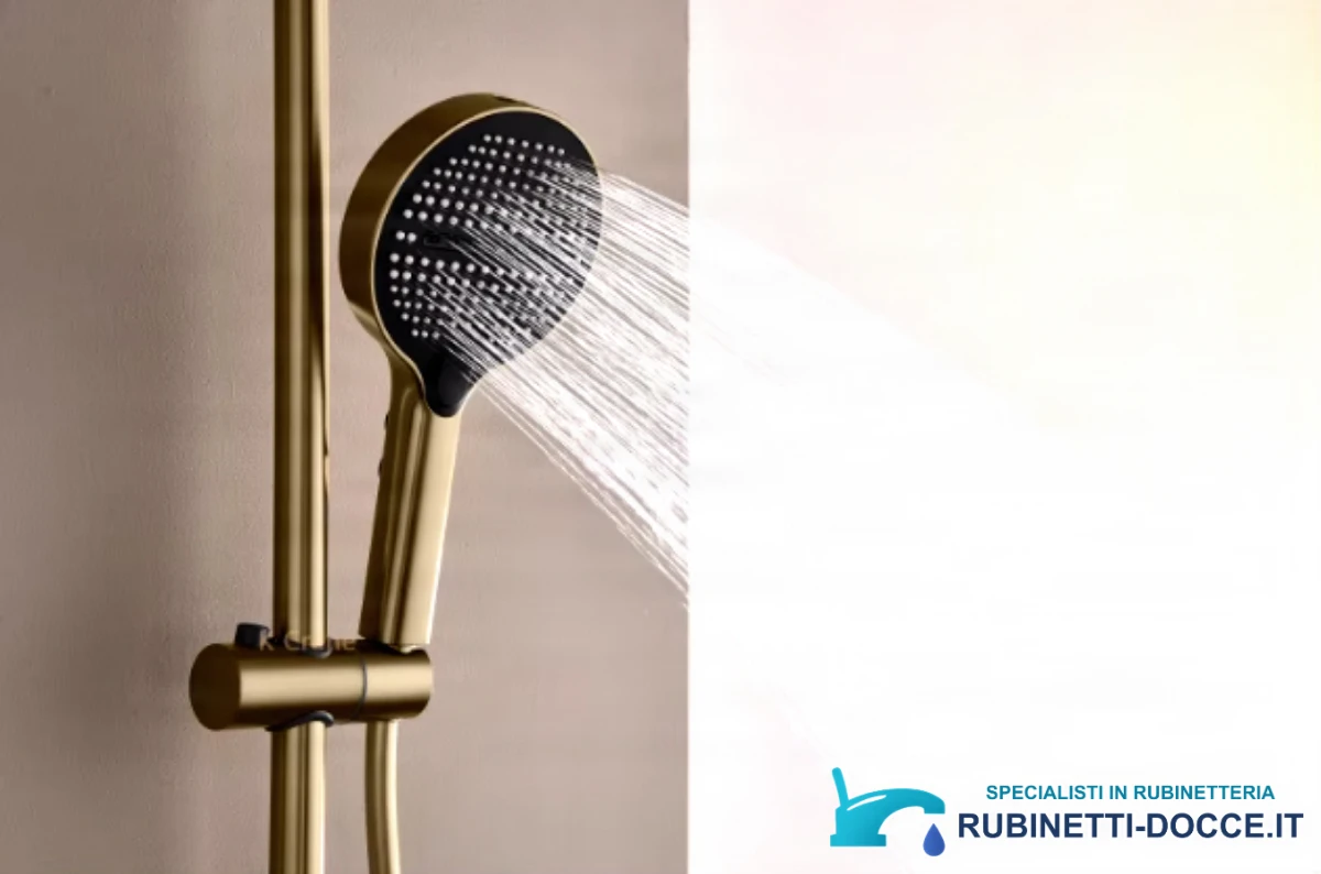 Pannello doccia termostatico ELITE EDITION BSE1420 a vista con schermo LED, getto a cascata e più finiture