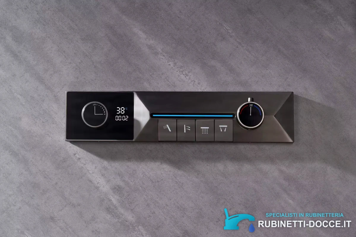 Sistema doccia da incasso ELITE EDITION BSC1699 con cascata, LED e più finiture
