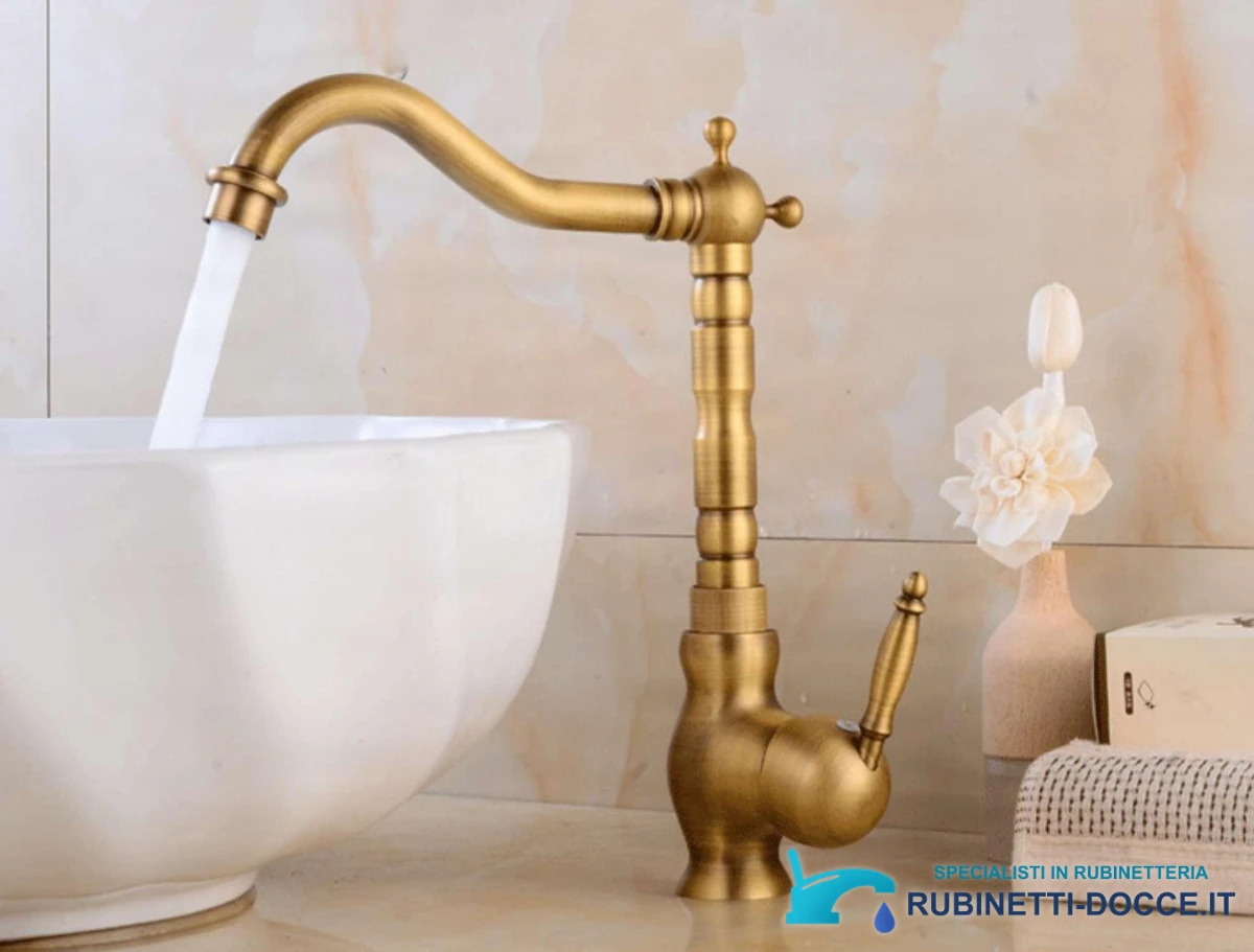 Rubinetto per lavabo EYN VA1646 con bocca girevole, due altezze e più finiture