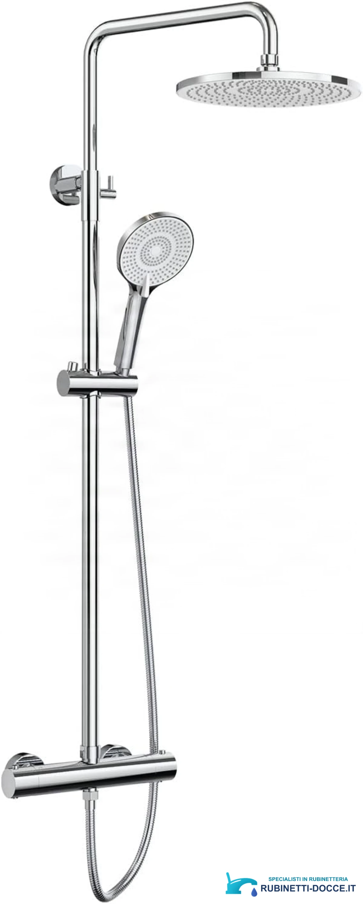 Sistema doccia Rainsworth con termostato ELITE EDITION BSE1603 in cromo lucido