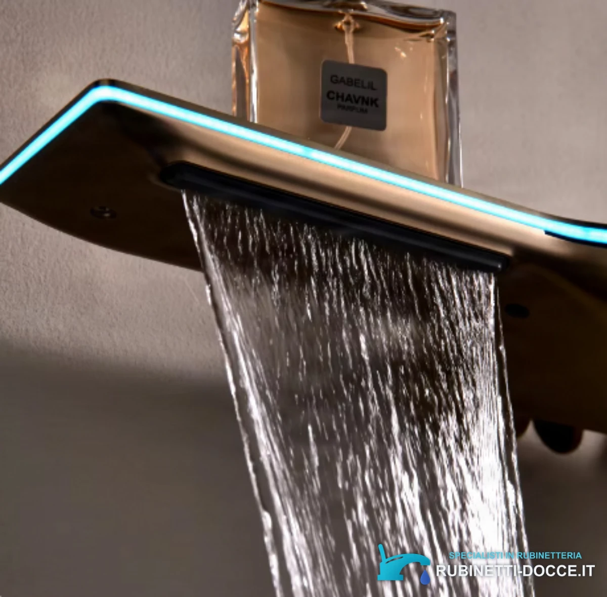 Pannello doccia termostatico ELITE EDITION BSE1420 a vista con schermo LED, getto a cascata e più finiture