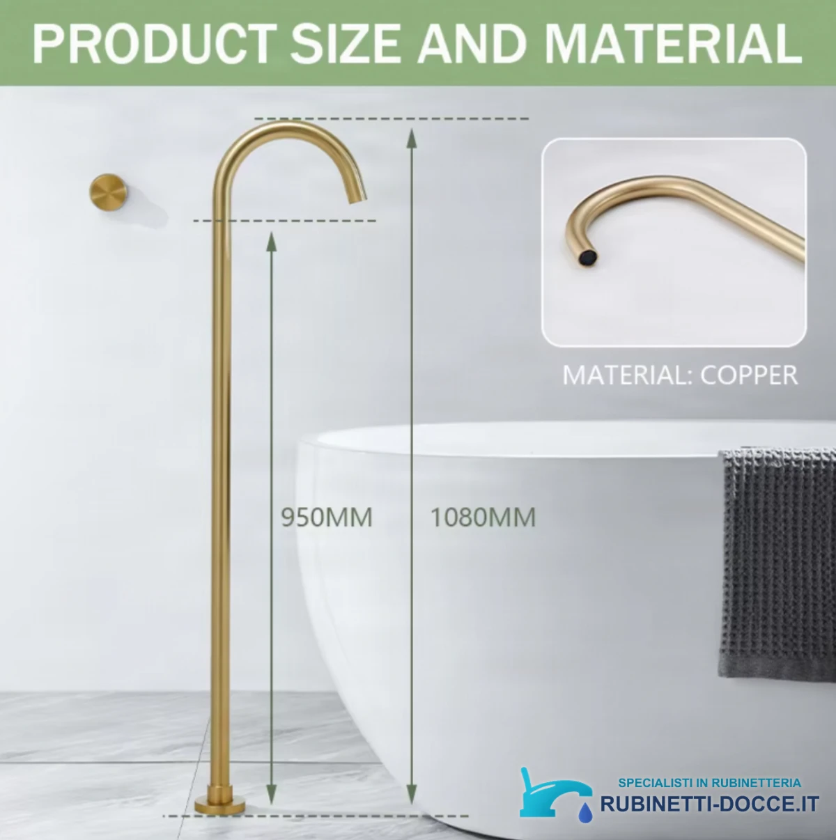 Miscelatore da pavimento per lavabo ELITE EDITION BSF1025 in più finiture