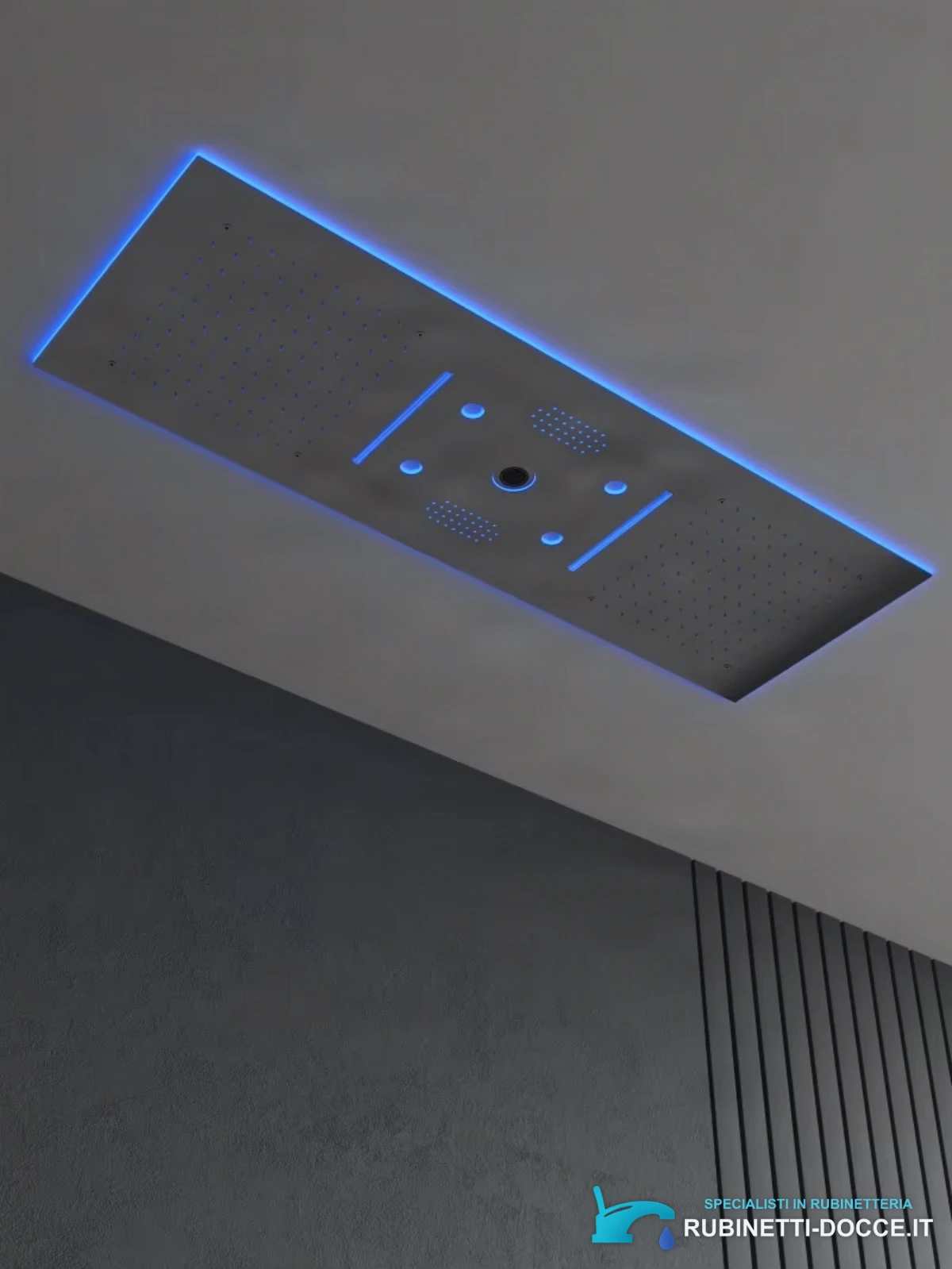 Sistema doccia termostatico a incasso ELITE EDITION BCS1045 a 6 funzioni, in argento satinato e altre varianti di colore