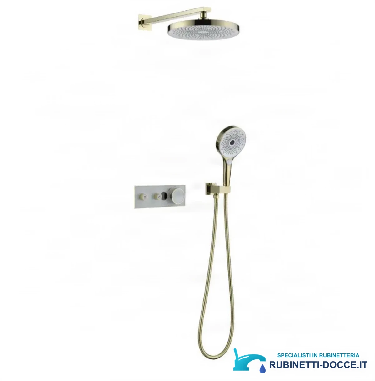 Sistema doccia termostatico a incasso ELITE EDITION BCS1603 con schermo, in più finiture tra cui nero e nero opaco