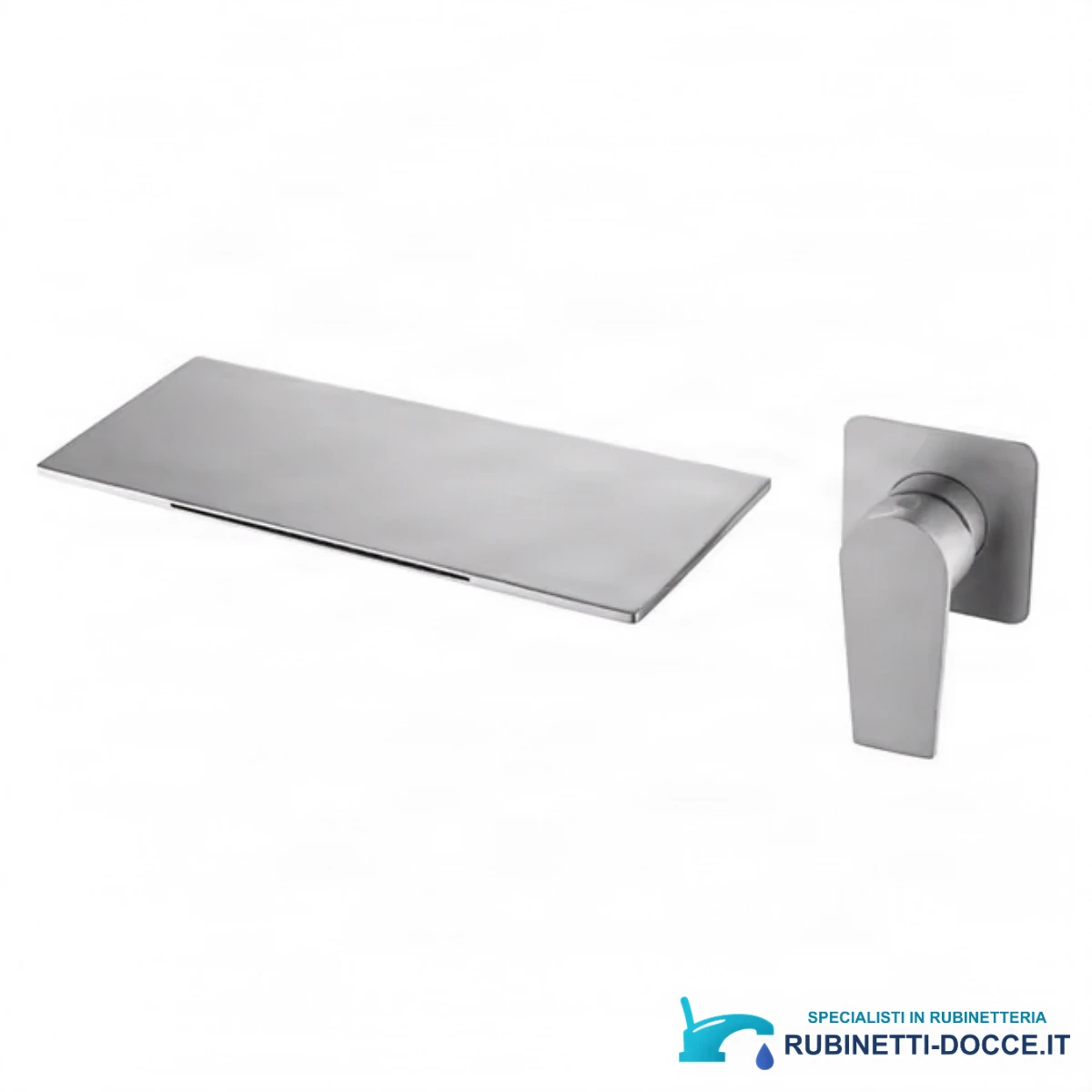 Miscelatore a cascata a parete ELITE EDITION BSW1722 in nichel spazzolato