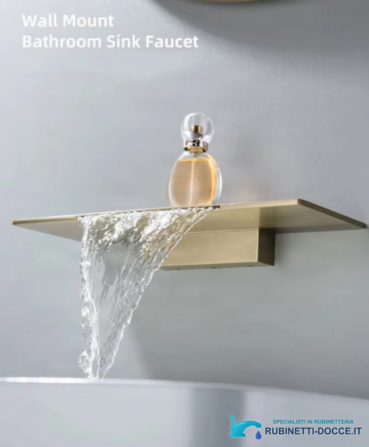 Specifiche del miscelatore BSW1722: ampia bocca a cascata e montaggio a parete