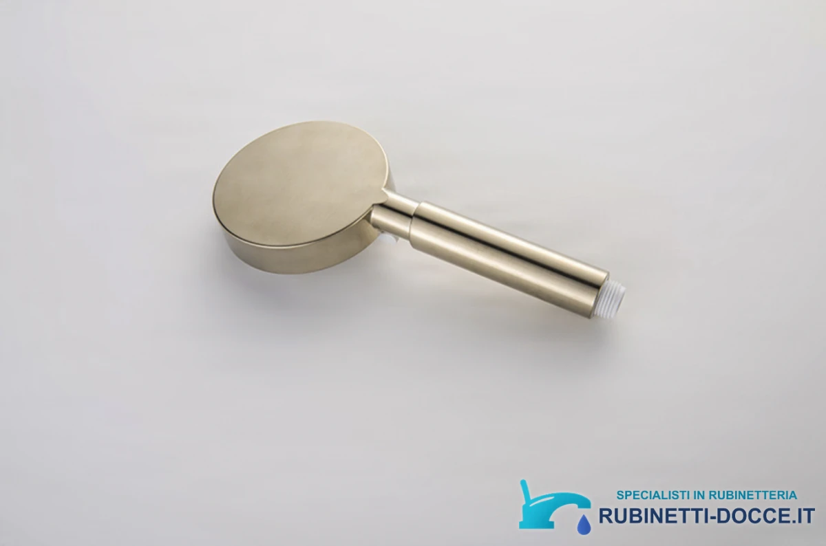 Sistema doccia esterno GT2251 termostatico, argento satinato o oro spazzolato, finitura oro