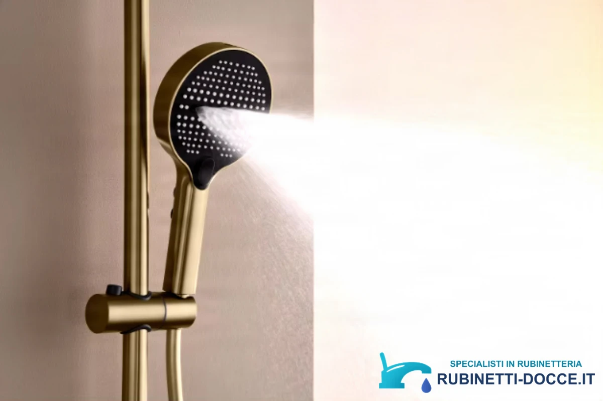 Pannello doccia termostatico ELITE EDITION BSE1420 a vista con schermo LED, getto a cascata e più finiture
