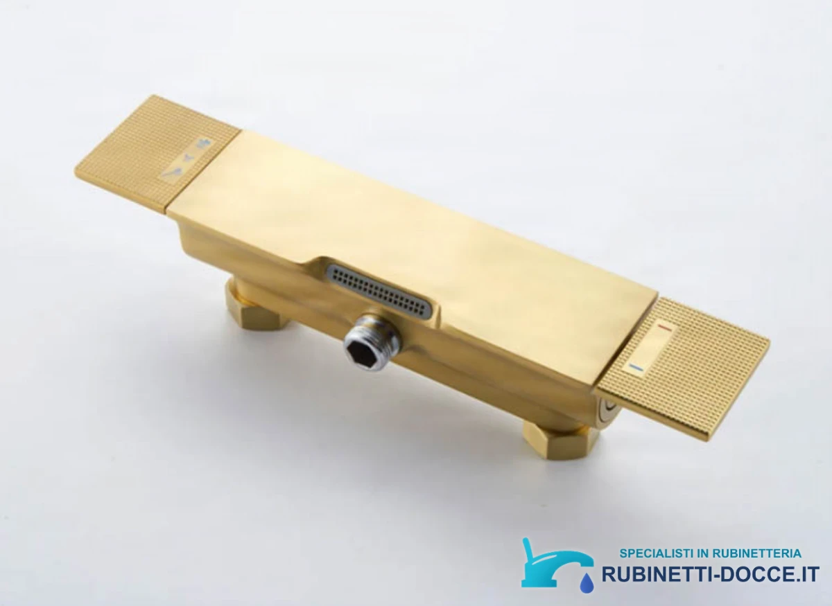 Sistema doccia esterno di lusso ELITE EDITION BSE1419 in oro spazzolato