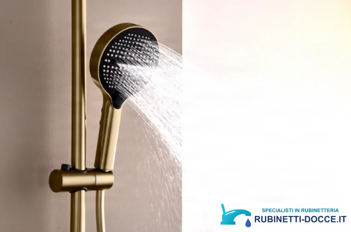 Pannello doccia termostatico ELITE EDITION BSE1420 a vista con schermo LED, getto a cascata e più finiture