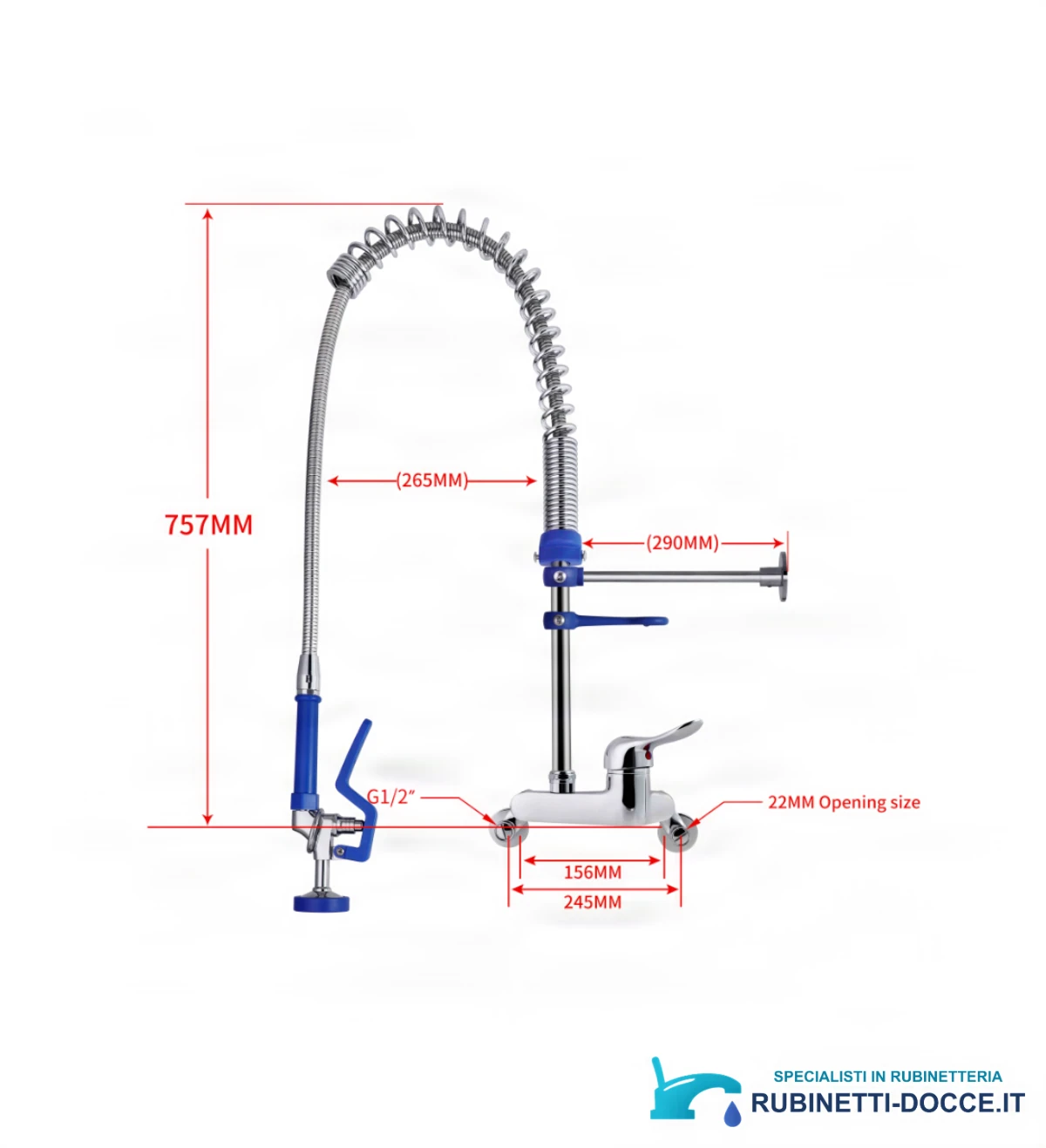 Disegno tecnico di ELITE EDITION Profesional PRO1399 (757 mm, G1/2)