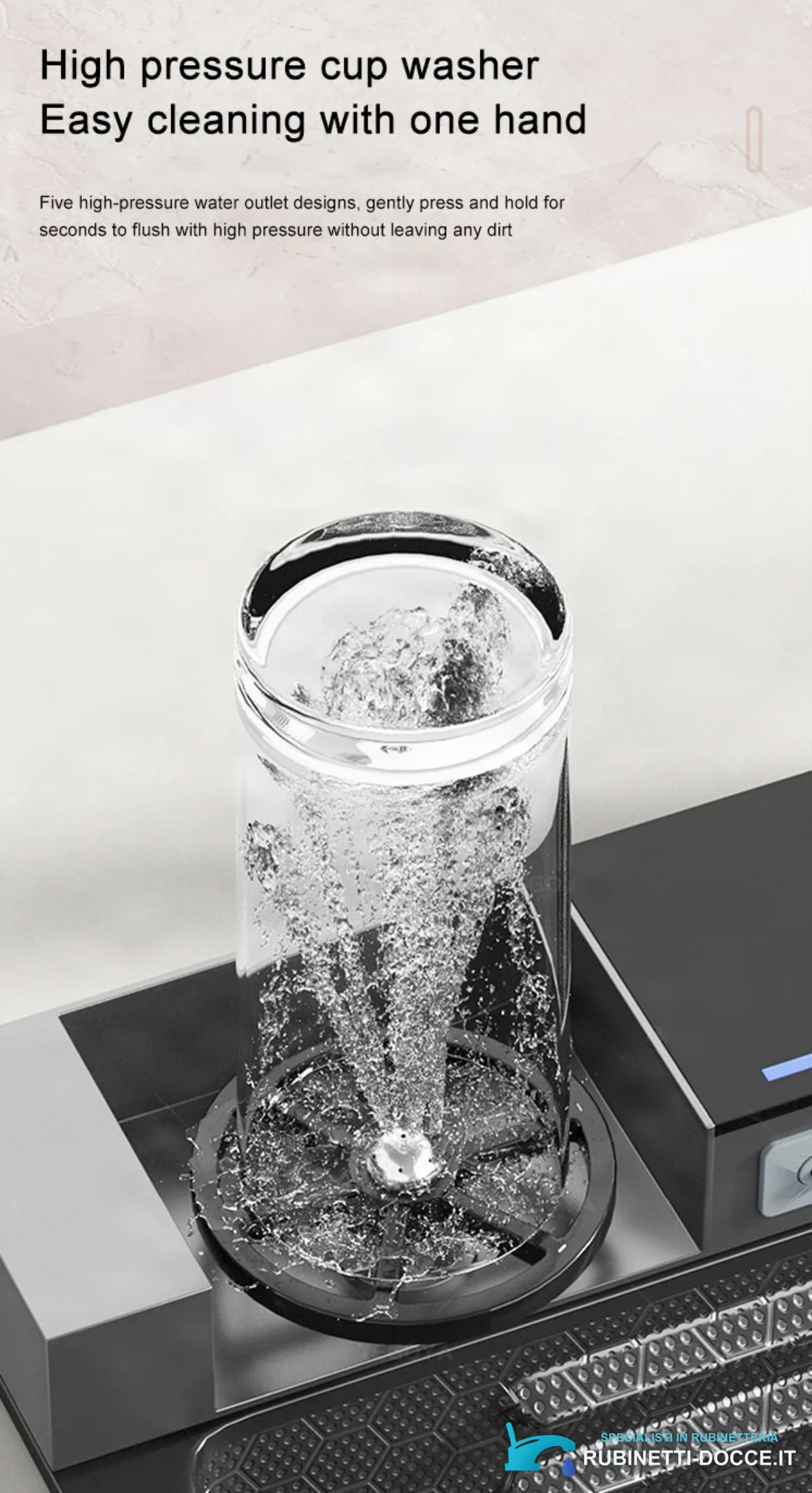 Rubinetto da cucina ELITE EDITION KS2299 multifunzione con doccetta estraibile, getto a cascata e LED, in più finiture