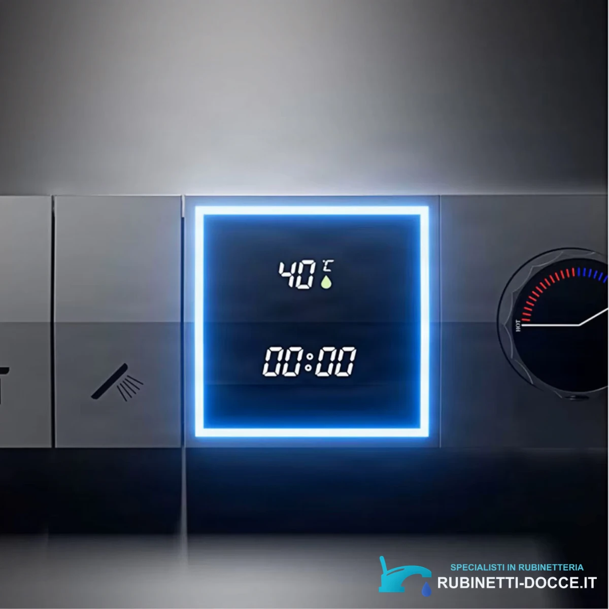 Sistema doccia da incasso ELITE EDITION BCS1050 con display LED e finiture multiple