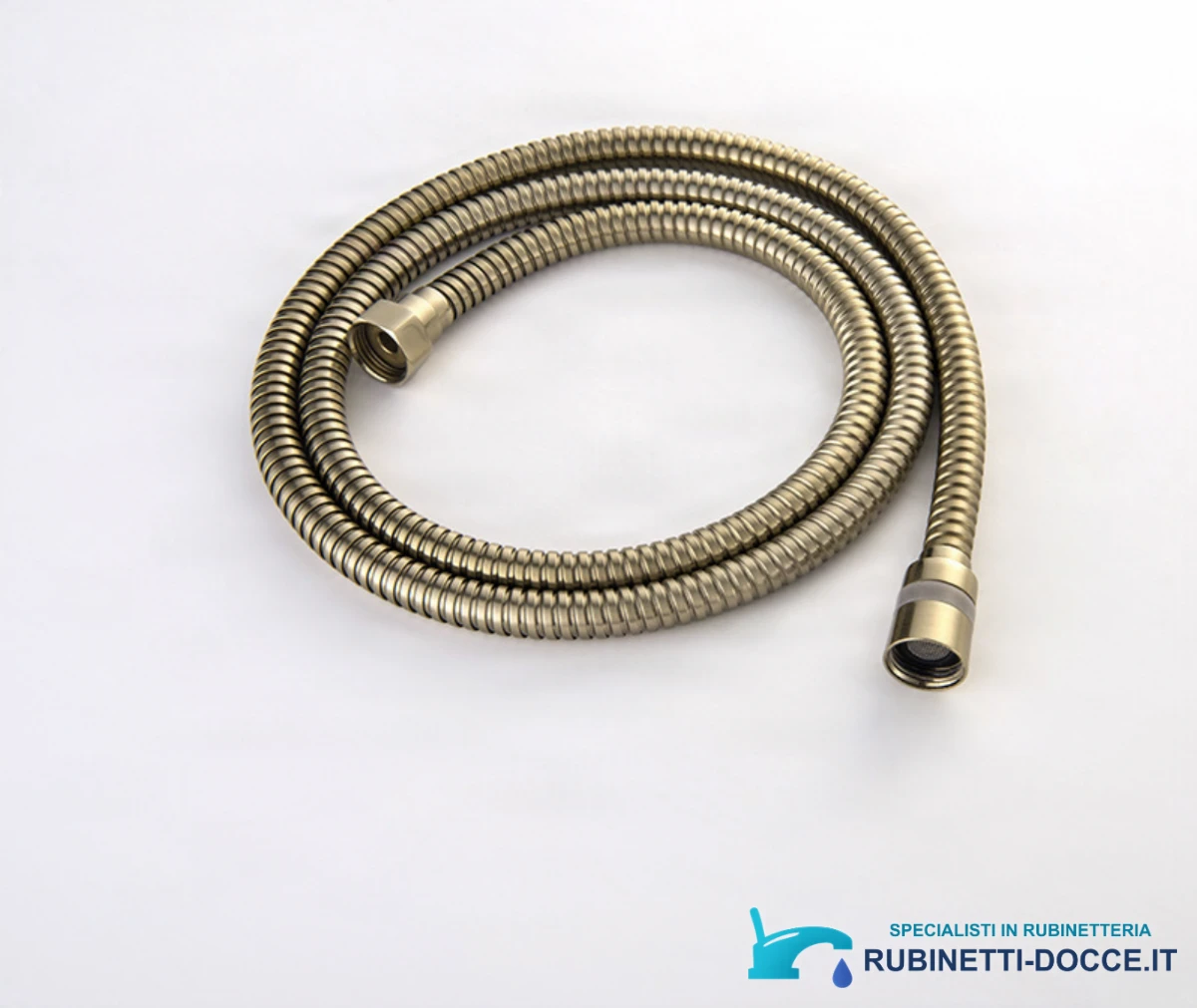 Sistema doccia esterno GT2251 termostatico, argento satinato o oro spazzolato, finitura oro