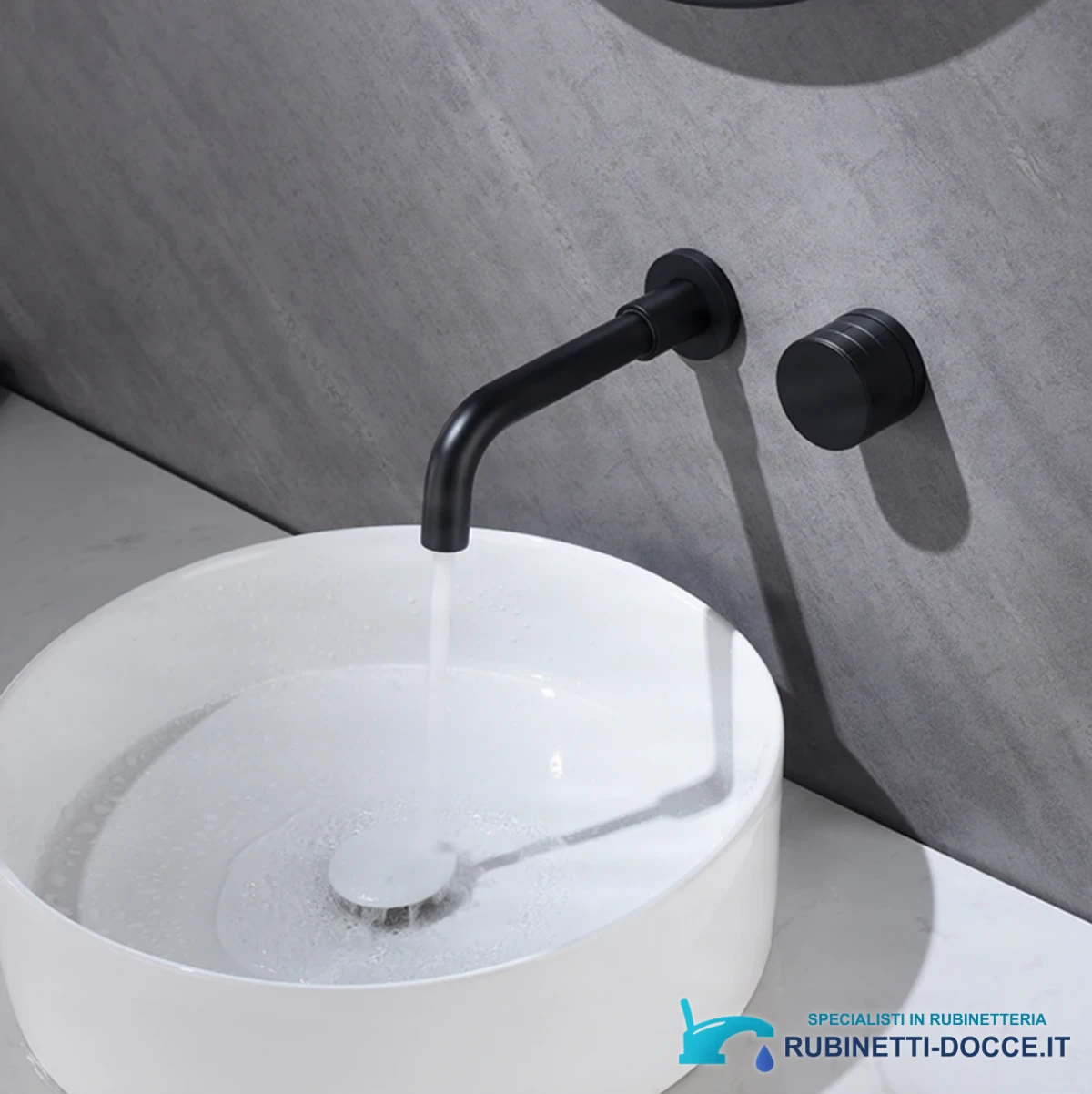 Rubinetto per lavabo a incasso ELITE EDITION BSW1447 in ottone con bocca girevole, disponibile in più finiture