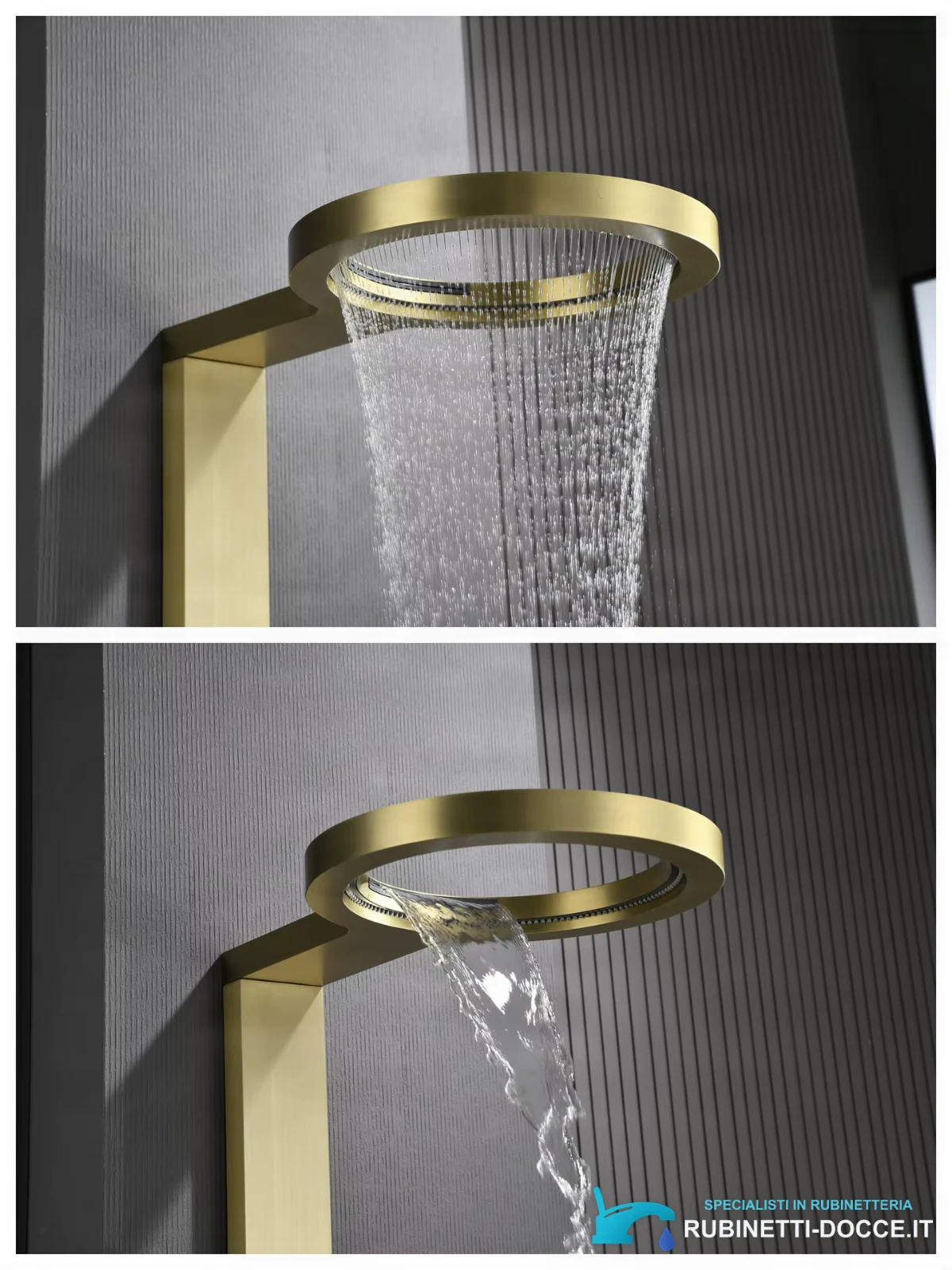 Dettaglio del getto d'acqua del soffione ELITE EDITION BSW1726
